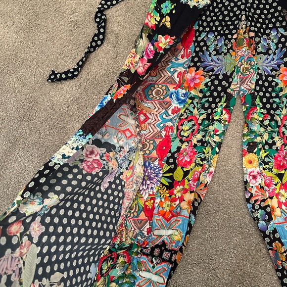 Johnny Was Multicolor Floral Patchwork Pants - Picture 2 of 14